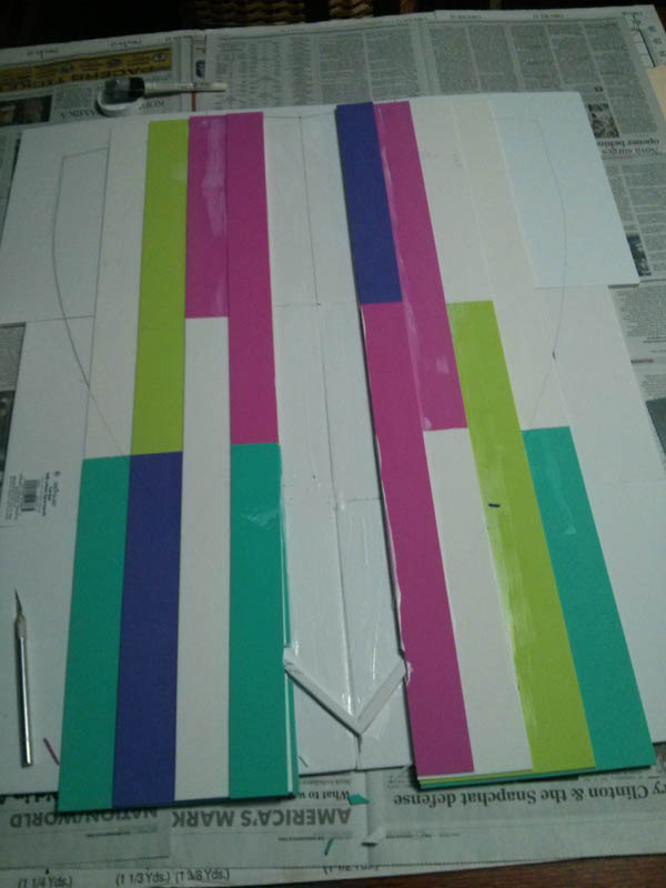 Layered shield Shield with built up layers.