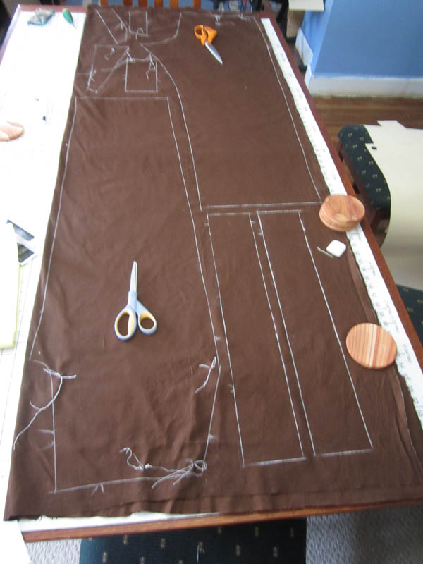 fabric after marking